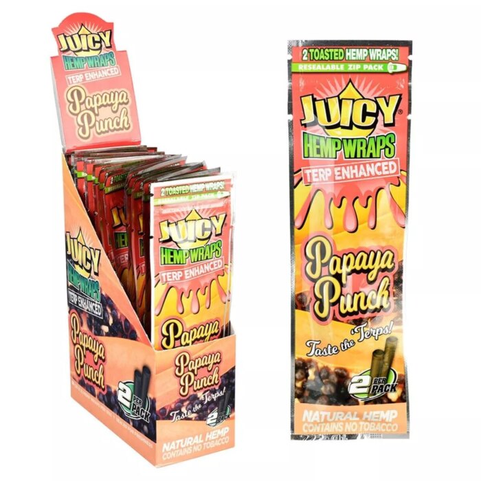 product_37ed31ae-933e-43be-b7a6-341c2e7e8133 Juicy Hemp Wraps Papaya Punch 2pk - Image 1