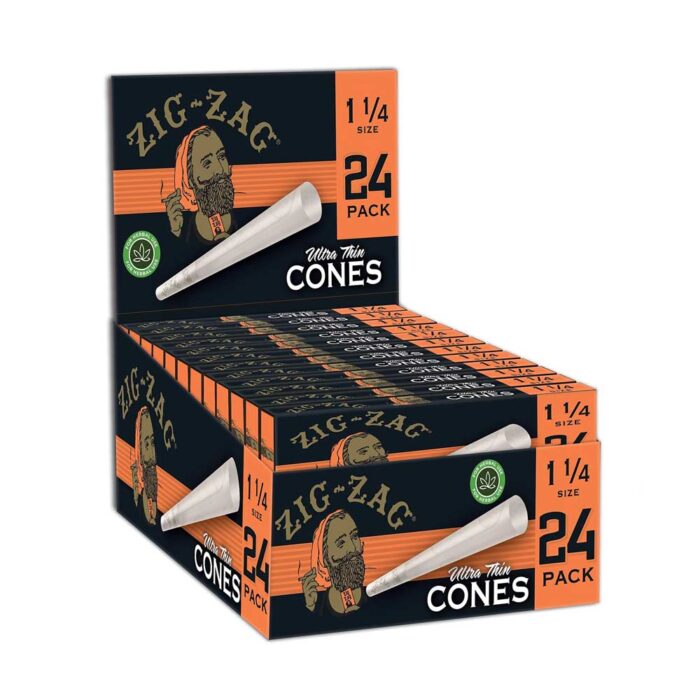 Zig Zag Paper Cones 1 1/4" 24pk - Image 1