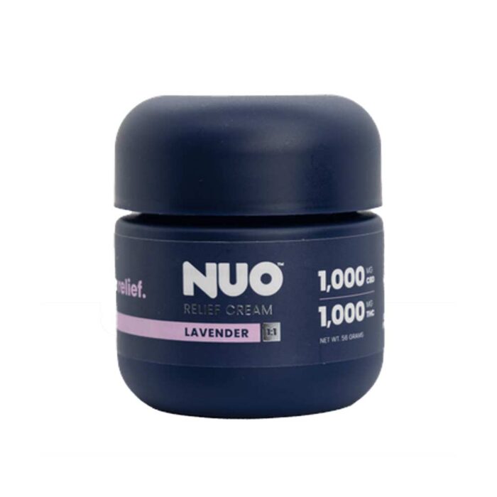 NUO Relief Cream 1:1 Lavender CBD:THC 1000mg - Image 1