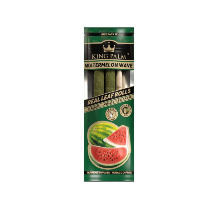 King Palm Slim Watermelon Wave 2pk - Image 1