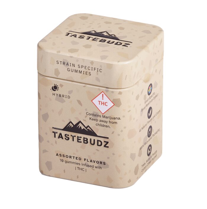 Tastebudz Rosin Gummies Hybrid 100mg - Image 1