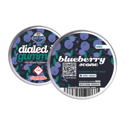 Dialed In... Rosin Gummies Blueberry Scone 100mg