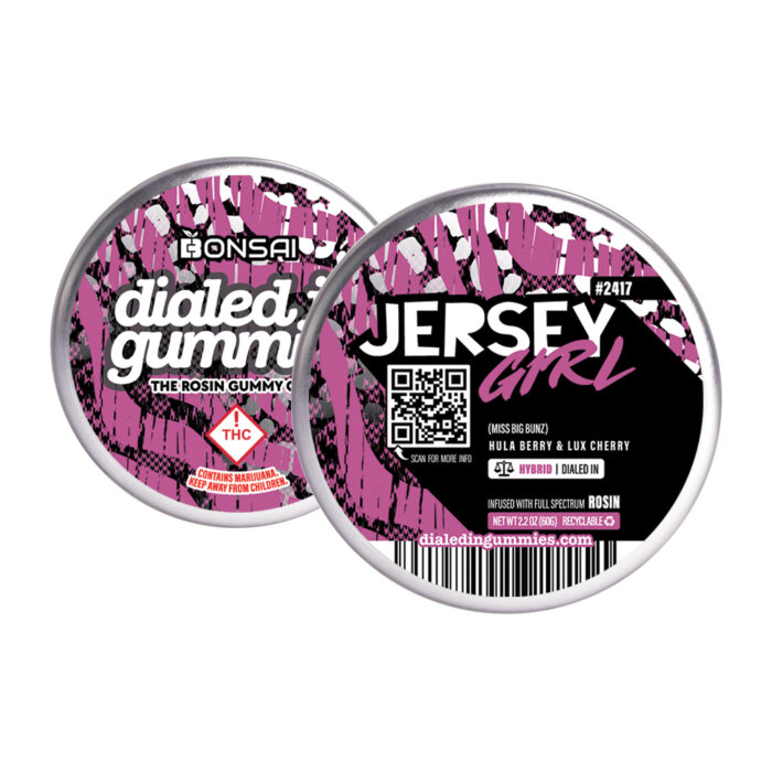 Dialed In... Rosin Gummies Jersey Girl 100mg - Image 1