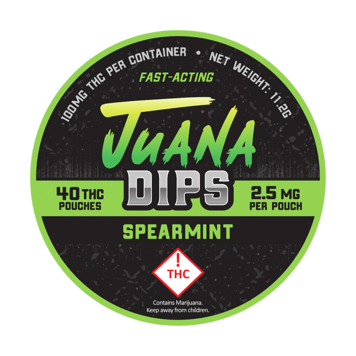 product_382e6c94-6975-4e79-b929-1bb6178414cf Juana Dips 2.5mg Pouches Spearmint 100mg - Image 1
