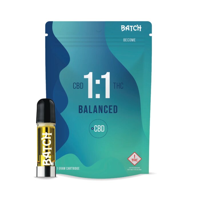 Batch Become Cart 1:1 Balanced CBD:THC   CBD 1g - Image 1