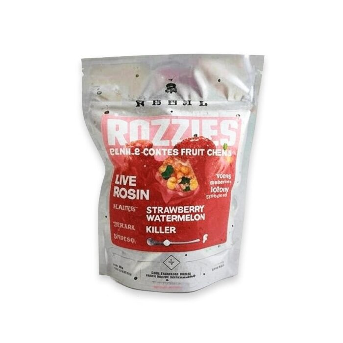 Rebel Rozzies Live Rosin Chews Strawberry Watermelon 100mg - Image 1