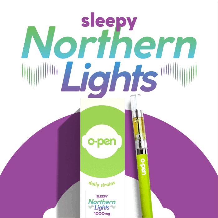 product_6142815f-caf2-436e-bbc8-1d39fd6b88d0 O.Pen Daily Strains Cart Sleepy Indica Northern Lights 1g - Image 1