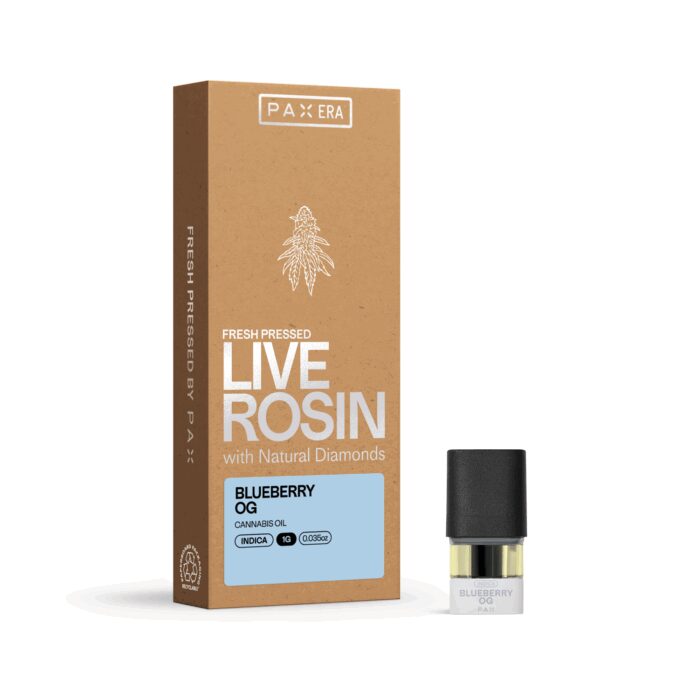 Pax Live Rosin Pod Indica Blueberry OG 1g - Image 1