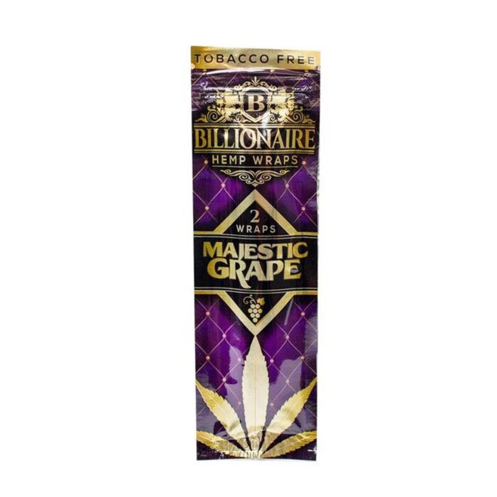 Billionaire Hemp Wraps Majestic Grape 2pk - Image 1