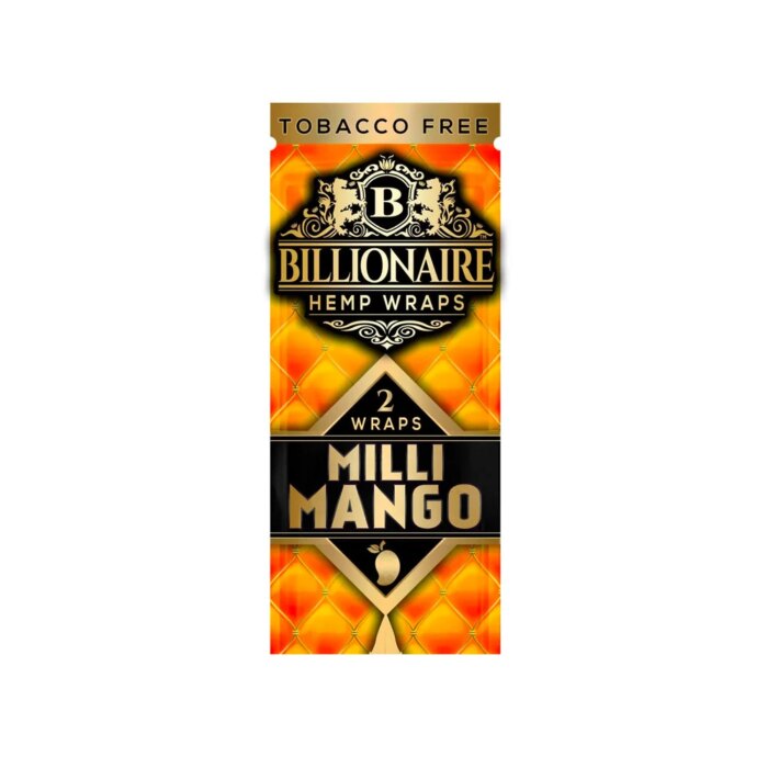 Billionaire Hemp Wraps Milli Mango 2pk - Image 1