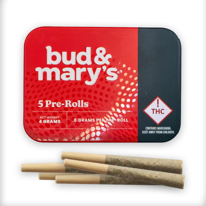 Bud & Mary's Pre-Roll 5pk Green Crack 4g - Image 1