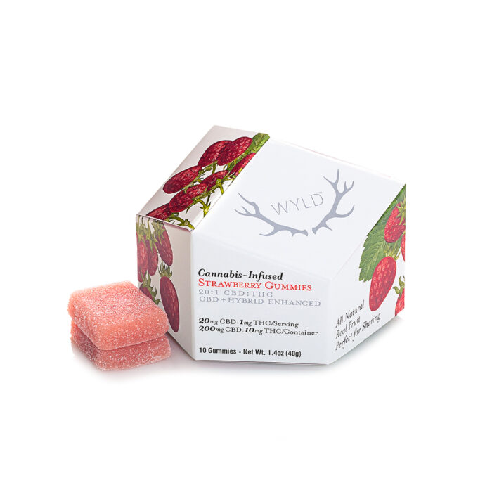 Wyld Gummies 20:1 Hybrid Strawberry 10mg - Image 1