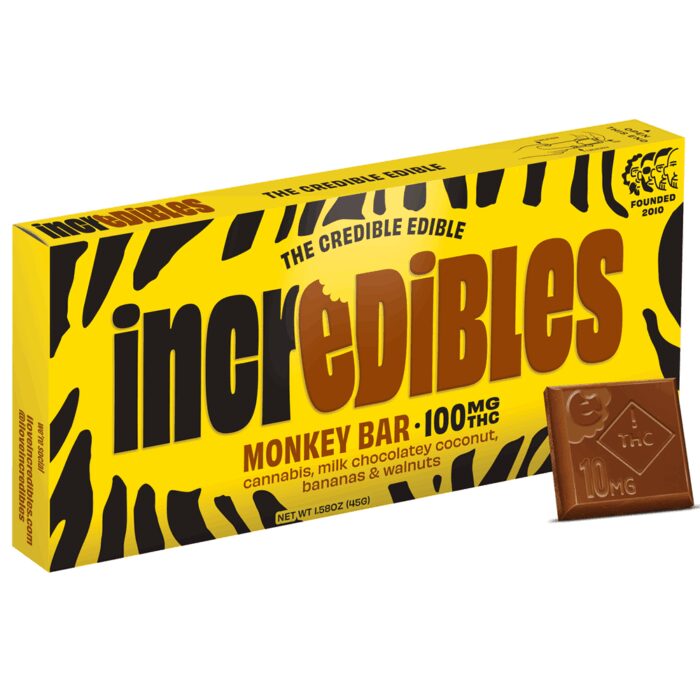 product_dc5c3058-3176-414d-be9a-3d39307a0084 Incredibles Chocolate Monkey Bar 100mg - Image 1