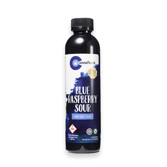 CannaPunch Drinks Blue Raspberry 100mg - Image 1