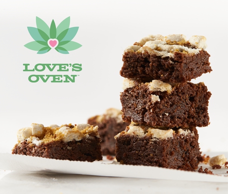 product_a3eefcad-ecc2-4568-bd9d-7668c09a9cf8 Love's Oven Smores Brownies 100mg - Image 1