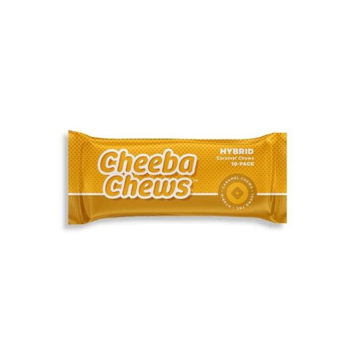 product_051391a7-9a4e-442b-ab49-bdfb8358b2de Cheeba Chews Taffy Hybrid Caramel 100mg - Image 1