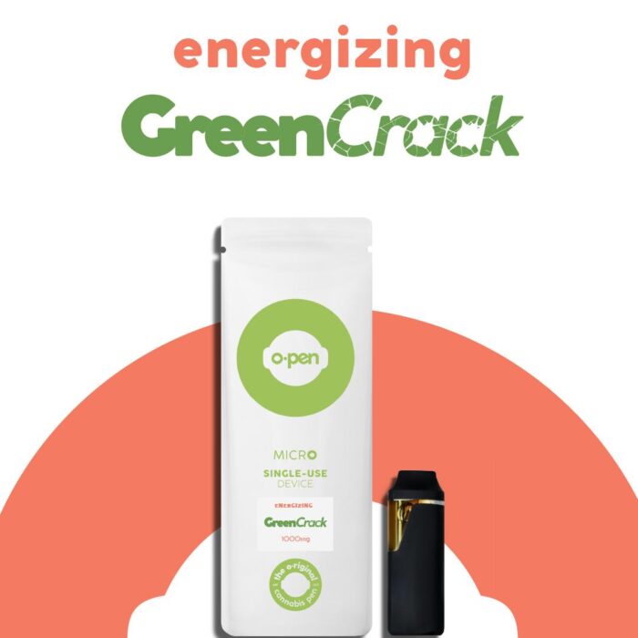 product_243c55ff-10b3-485d-8576-9d5161400b06 O.Pen Daily Strains Disposable Energizing Sativa Green Crack 1g - Image 1
