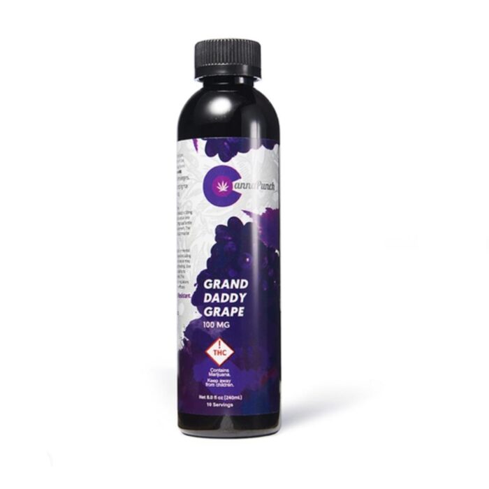 product_5dc412d9-c813-490e-9e40-46940ebfd044 CannaPunch Drinks Grape 100mg - Image 1