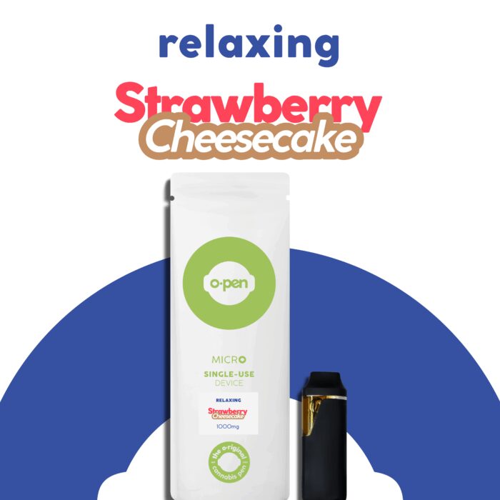product_69ca66f2-40b0-4f0e-b014-b74465ceaded O.Pen Daily Strains Disposable Relaxing Indica Strawberry Cheesecake 1g - Image 1