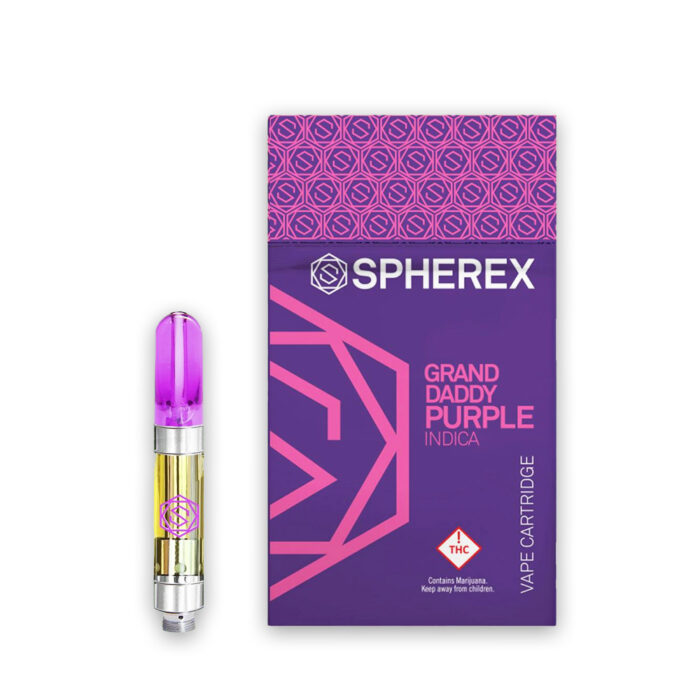 product_70679cfd-de0f-473d-918a-06082fd86f41 Spherex Cart Indica Granddaddy Purple 1g - Image 1