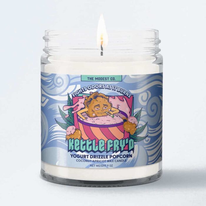 product_d0b4b153-7de4-4d9d-bf78-1f8f8762e949 The Modest Co Kettle Fryd Gourmet Popcorn with Yogurt Clusters Candle - Image 1
