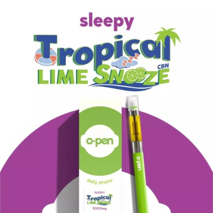 O.Pen Daily Strains Cart 1:1 Sleepy Tropical Lime Snooze CBN:THC 1g