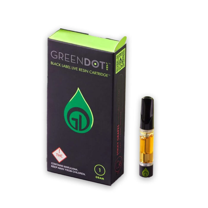 product_11cfc084-5a90-473a-ba74-5183f6084d84 Green Dot Labs Black Label Live Resin Cart Kashmir 1g - Image 1