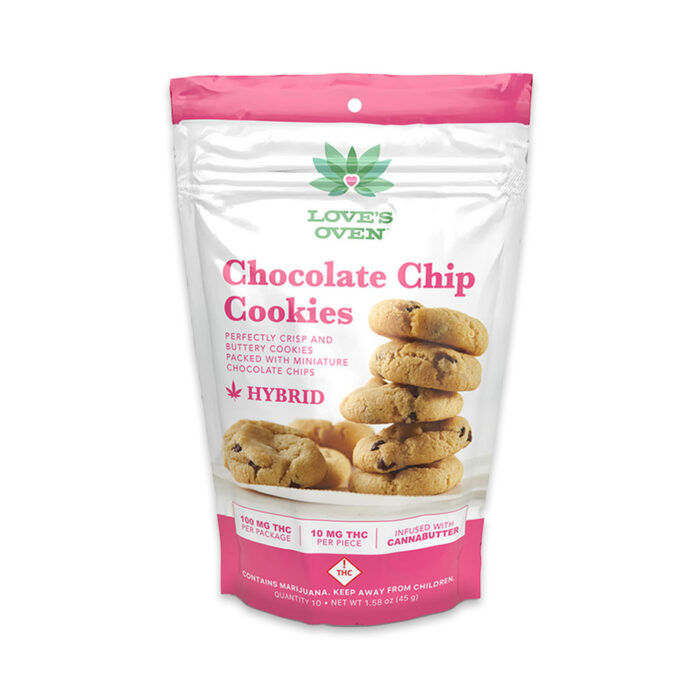 Love's Oven Chocolate Chip Cookies 100mg - Image 1
