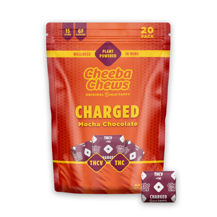 Cheeba Chews Chocolate Taffy 2:1 Energy THCV:THC 100mg - Image 1