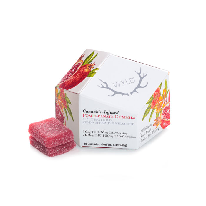 product_07dcf02d-be07-4b99-986e-89cc63018653 Wyld Gummies 1:1 Hybrid Pomegranate 100mg - Image 1