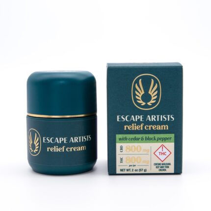 Escape Artist Relief Cream 2:1:2 Cedar & Black Pepper CBD:CBG:THC 800mg