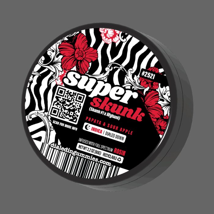 Dialed In... Rosin Gummies Super Skunk 100mg - Image 1