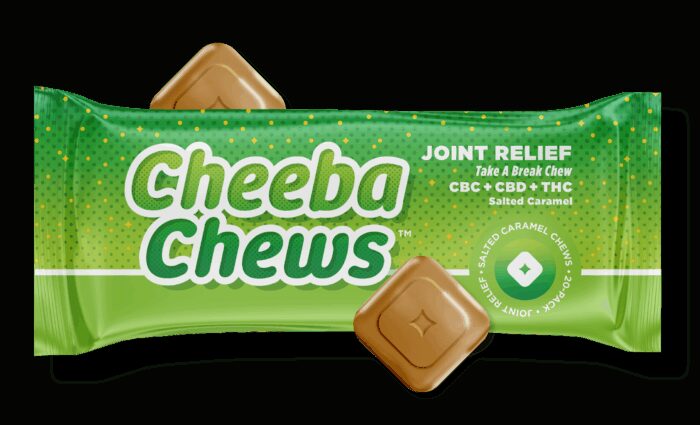 product_c742d343-a07a-40a0-8722-6312e8e7bdce Cheeba Chews Salted Caramel Taffy 2:1:1 Joint Relief CBC:CBD:THC 100mg - Image 1
