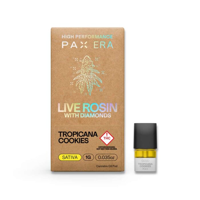 Pax Trip Live Rosin Diamond Disposable Sativa Tropicana Cookies 1g - Image 1