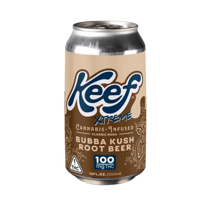 product_782e09ff-a425-4b69-8c95-cc34f9883878 Keef Xtreme Drinks Bubba Kush Root Beer 100mg - Image 1