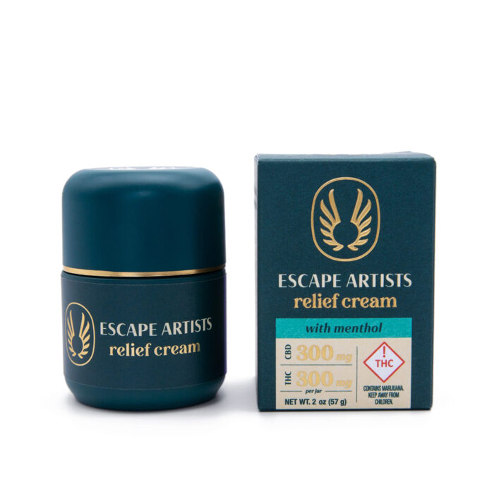 Escape Artist Relief Cream 5:5:1:1 Eucalyptus & Lavender THC:CBD:CBN:CBG 1250mg - Image 1