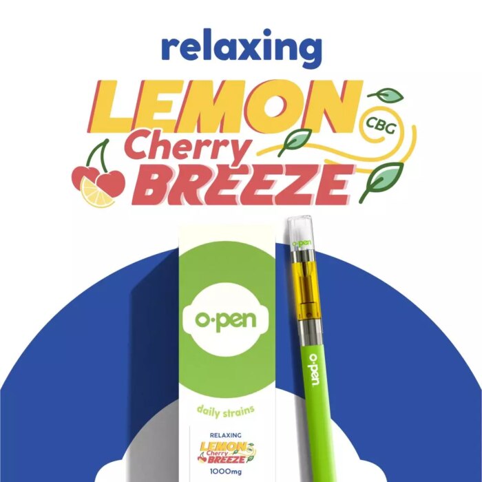 product_4f318344-fab6-487e-8f2e-94bc5449501d O.Pen Daily Strains Cart 1:1 Relaxing Lemon Cherry Breeze CBG:THC 1g - Image 1