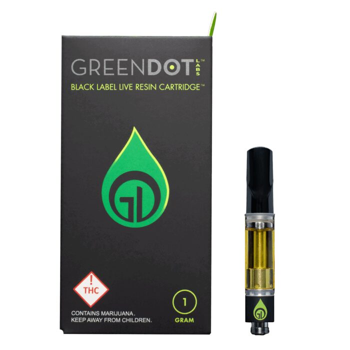 Green Dot Labs Black Label Live Resin Cart Acid Jazz 1g - Image 1