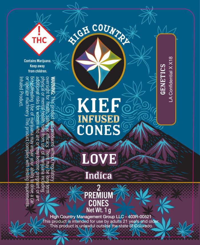 product_a260f519-50f3-4999-9f5e-05577a607b3d High Country Infused Pre-Roll 2pk Indica Fritter Cake 1g - Image 1